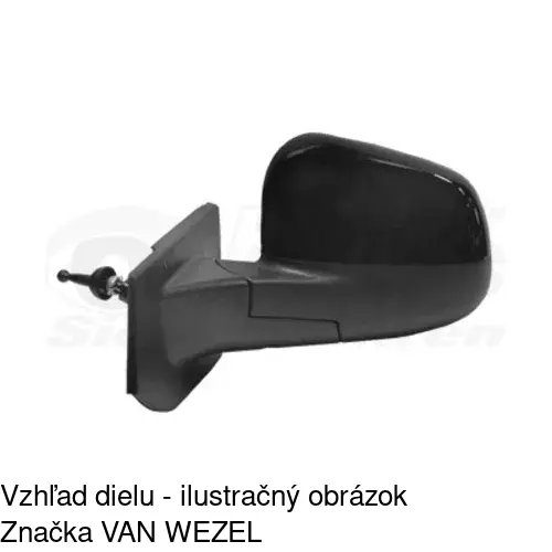 Vonkajšie zrkadlo POLCAR 2502511E - obr. 3