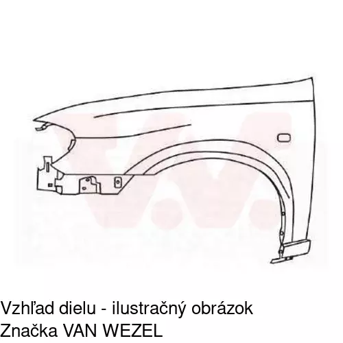 Predný blatník 275502 /POLCAR/ - obr. 1