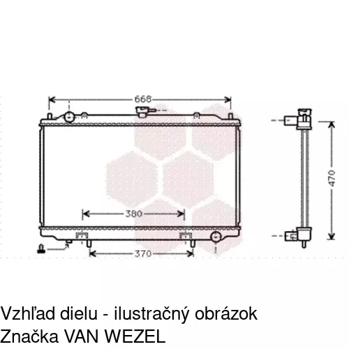 Chladiče vody POLCAR 276108-3 - obr. 3