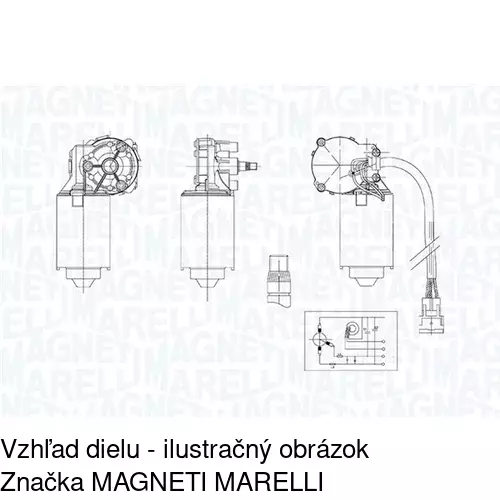 Motorček stieračov 2800SWP2 /POLCAR/ - obr. 1