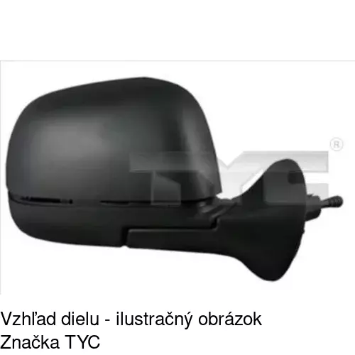 Vonkajšie zrkadlo POLCAR 2820511S