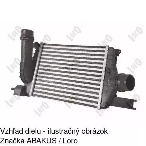 Chladiče vzduchu (Intercoolery) POLCAR 2820J8-1 - obr. 2