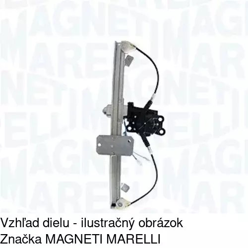 Elektrický mechanizmus okna dverí 2820PSE2 /POLCAR/ - obr. 2