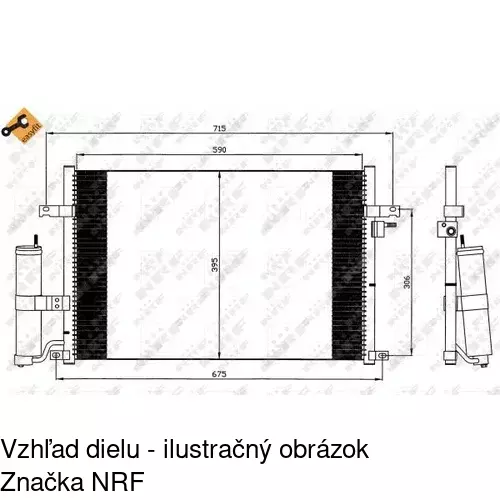 Chladiče klimatizácie 2924K8C1S /POLCAR/ - obr. 2