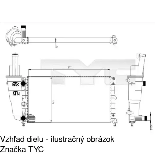 Chladiče vody POLCAR 301708A3 - obr. 3