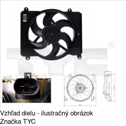 Ventilátory chladičov POLCAR 301723W3