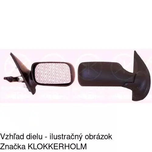 Vonkajšie zrkadlo POLCAR 3017522E