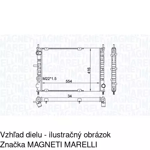 Chladiče vody 301808A2 /POLCAR/