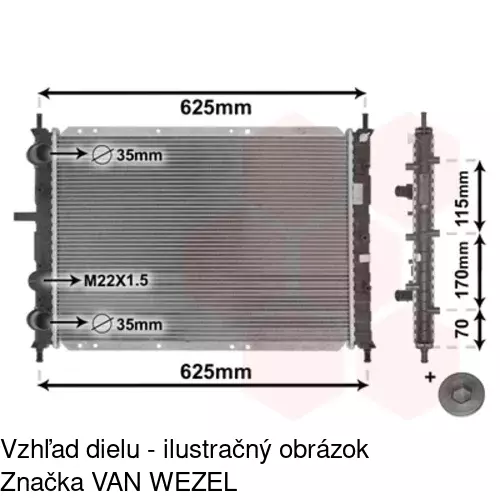 Chladiče vody POLCAR 301908A1 - obr. 2