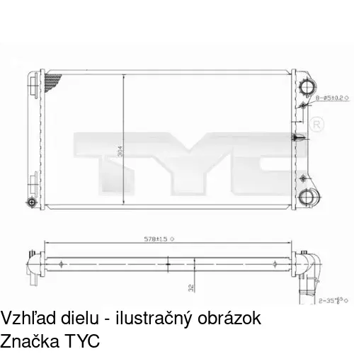 Chladiče vody POLCAR 302208A4