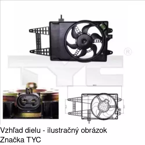 Ventilátory chladičov POLCAR 302223W2