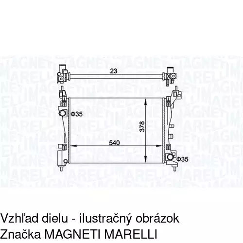 Chladiče vody POLCAR 302408-3 - obr. 1