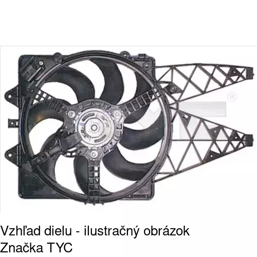 Ventilátory chladičov POLCAR 302423W4 - obr. 1