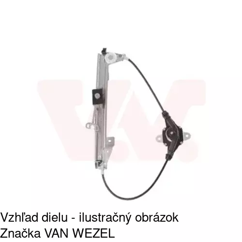 Manuálny mechanizmus okna dverí POLCAR 3024PSM3A - obr. 5