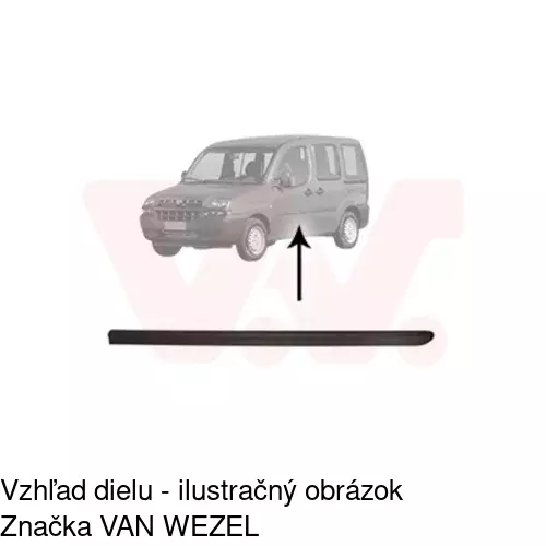 Lišta dverí POLCAR 30400042