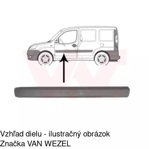 Lišta dverí POLCAR 30410031