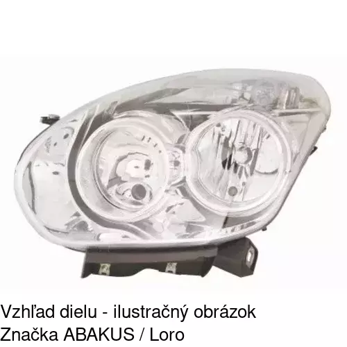 Hlavný reflektor POLCAR 304210-E - obr. 3