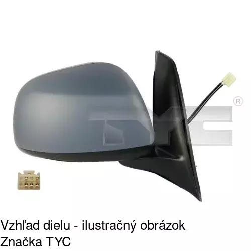 Vonkajšie zrkadlo POLCAR 3075513E