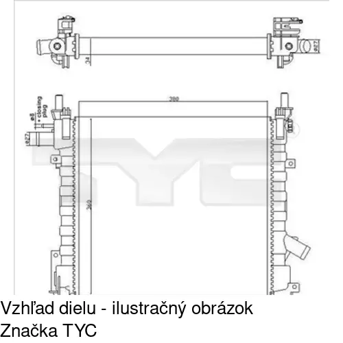 Chladiče vody 320008-4 /POLCAR/