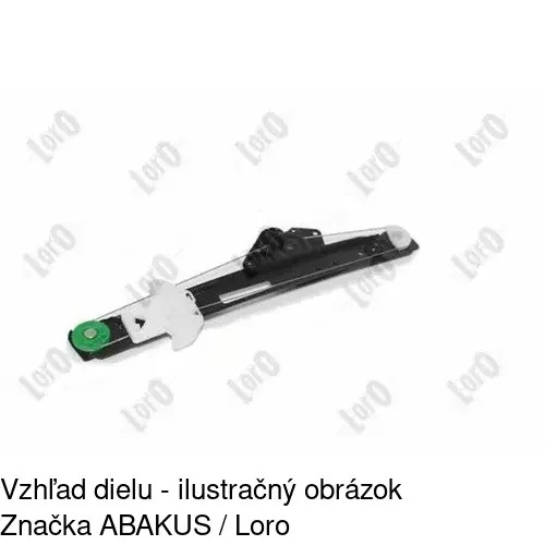 Elektrický mechanizmus okna dverí POLCAR 3201PSE4 - obr. 2