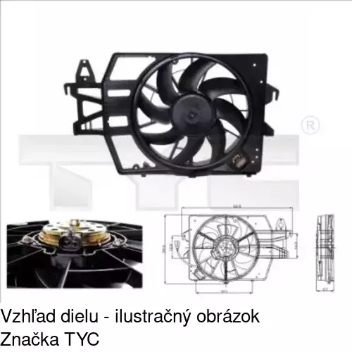 Ventilátory chladičov POLCAR 320723W3