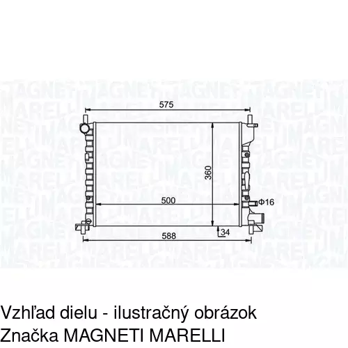 Chladiče vody POLCAR 321008A1 - obr. 1