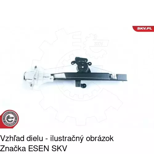 Mechanizmus sťahovania okna elektrický bez motora POLCAR 3218PSG4 - obr. 2