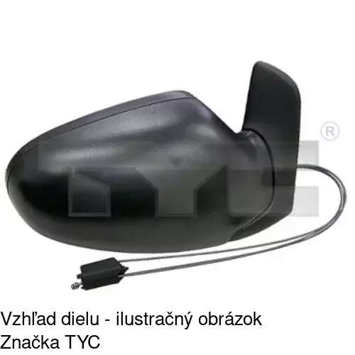 Rám vonkajšieho zrkadla 324055TE /POLCAR/ - obr. 1