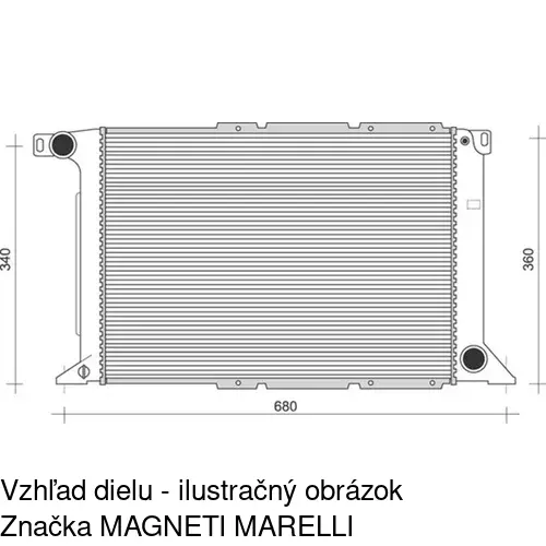 Chladiče vody POLCAR 324608A4 - obr. 2