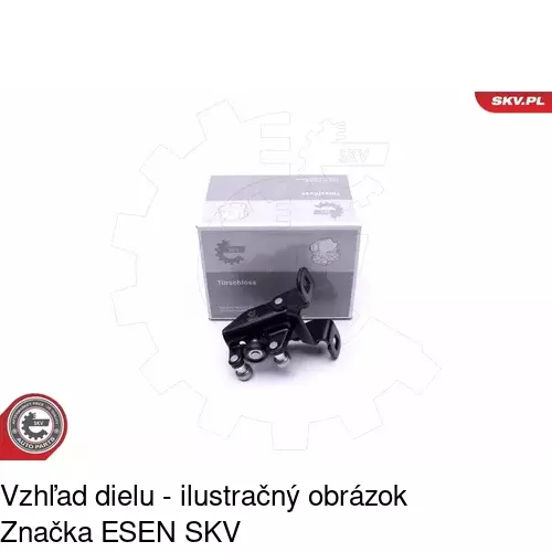 Vozík - kolieska pant posuvných dverí POLCAR 3247Z-71 - obr. 2