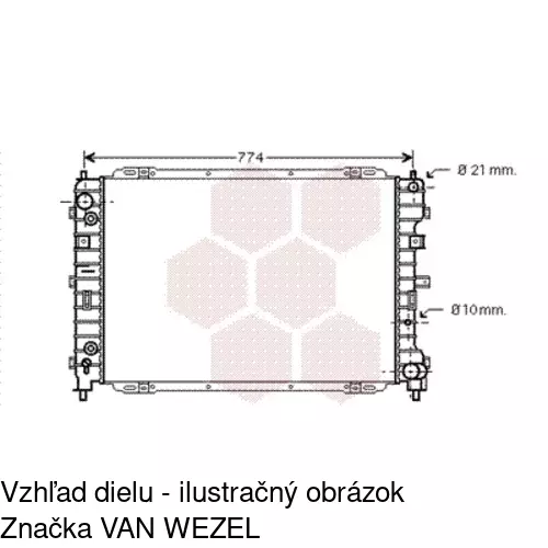 Chladiče vody POLCAR 325108-1 - obr. 1