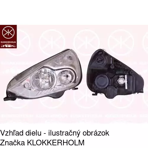 Hlavný reflektor POLCAR 327509-E - obr. 2