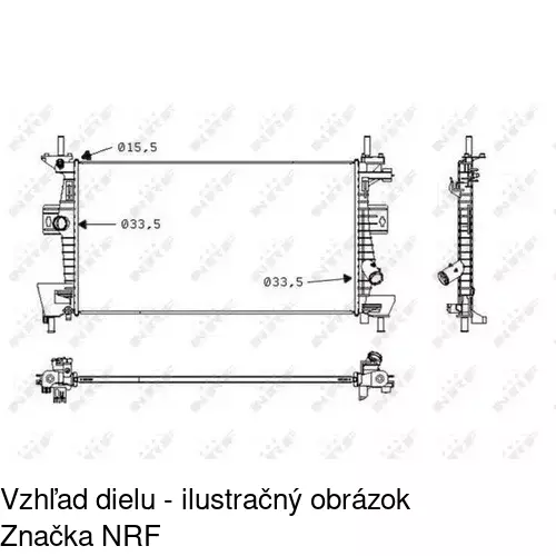 Chladiče vody POLCAR 32M108-1 - obr. 1