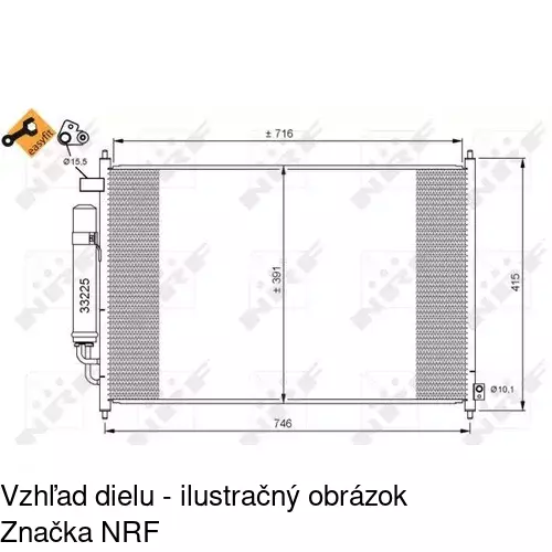 Chladiče klimatizácie 3857K8C3S /POLCAR/ - obr. 1