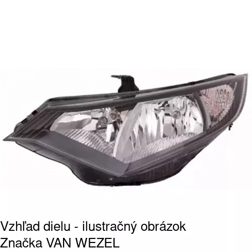 Hlavný reflektor POLCAR 38C109-E - obr. 1