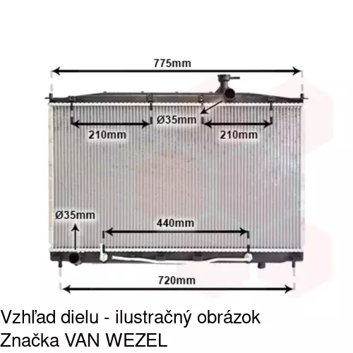 Chladiče vody POLCAR 405108-1 - obr. 1