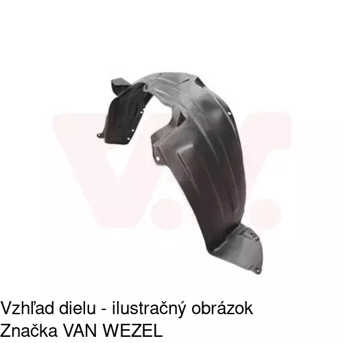 Podblatník (plast) POLCAR 4106FP1T