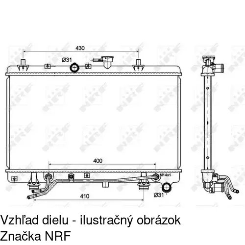 Chladiče vody POLCAR 411608-1