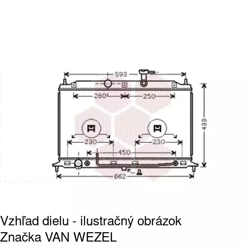 Chladiče vody POLCAR 411708-2