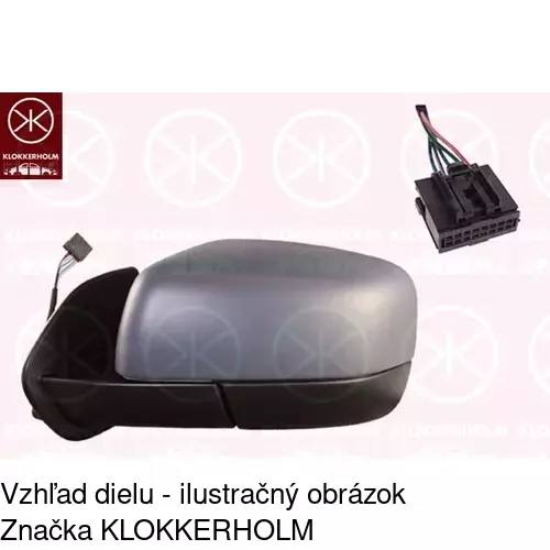 Rám vonkajšieho zrkadla POLCAR 432455PM - obr. 1