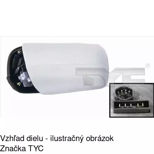 Vonkajšie zrkadlo POLCAR 5002528E - obr. 1