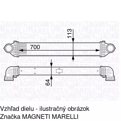 Chladiče vzduchu (Intercoolery) POLCAR 5006J8-1