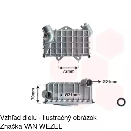 Chladiče oleja POLCAR 5014L8-3 - obr. 3