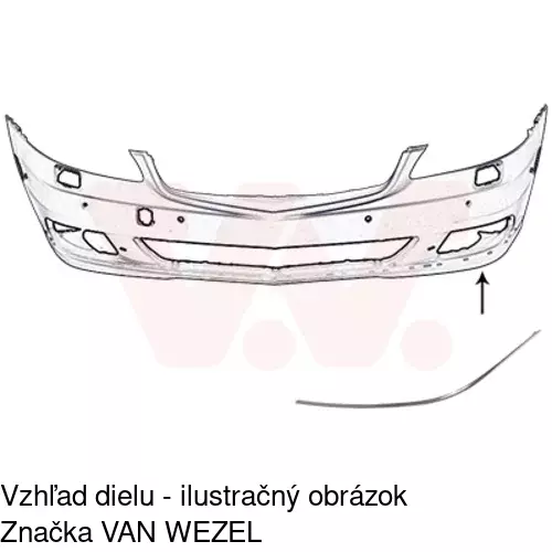 Lišta nárazníka POLCAR 503207-5