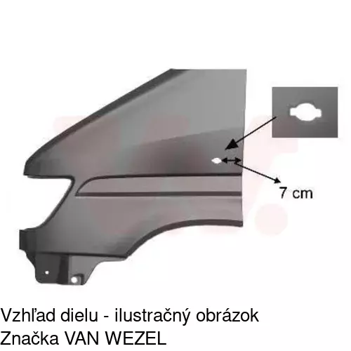 Predný blatník POLCAR 506201-Q - obr. 2