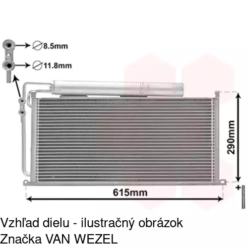 Chladiče klimatizácie POLCAR 5096K8C1 - obr. 2