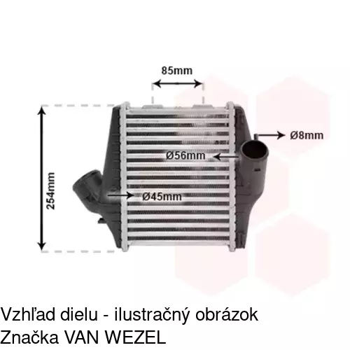 Chladiče vzduchu (Intercoolery) POLCAR 5098J8-2 - obr. 3