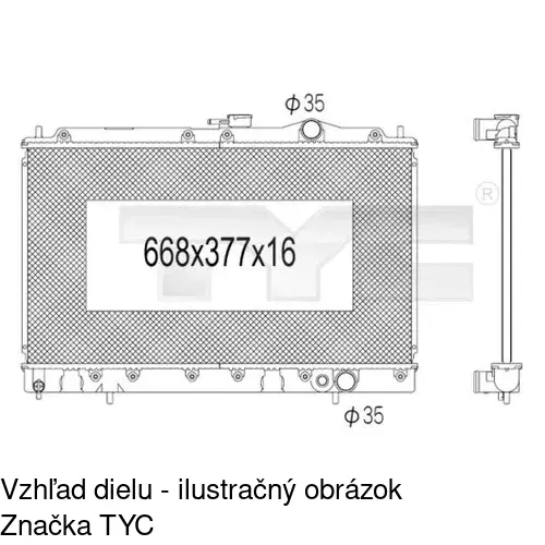 Chladiče vody POLCAR 522008-1