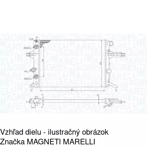 Chladiče vody POLCAR 550808A7 - obr. 3