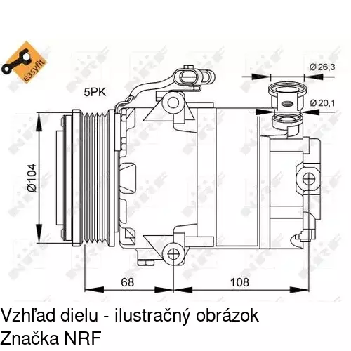 Kompresor AC POLCAR 5508KS-5 - obr. 1